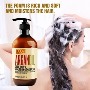 Large capacity 500ml Forrest Gum Oil Argan Oil Deep Hydration Shampoo Plant Extract essence Gently clean, moisturize, dye and scald damaged hair, make hair soft and shiny