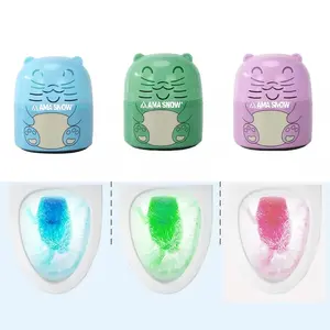 3PCS AMA SNOW Toilet Bowl Cleaner Bottle, Cute Bathroom Toilet Tank Cleaner with Ocean, Jasmine, and Peach Scent full head coverage
