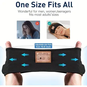 1 piece of wireless sleep headband with wireless noise cancelling headphones -3-in-1 eye mask, 10 hours of playback time, compatible with smartphones/tablets, suitable for side sleepers, ultra-thin and comfortable bedside audio system, designed specifical