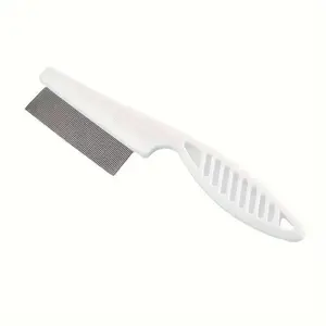 Pet Flea and Tick Comb for Cats and Dogs, Fine Tooth Design for Effective Tangle Removal, Ideal for Managing Dandruff and Loose Fur