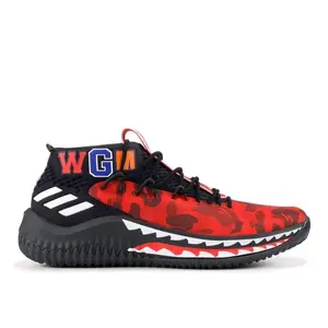 Adidas Dame 4 A Bathing Ape Red