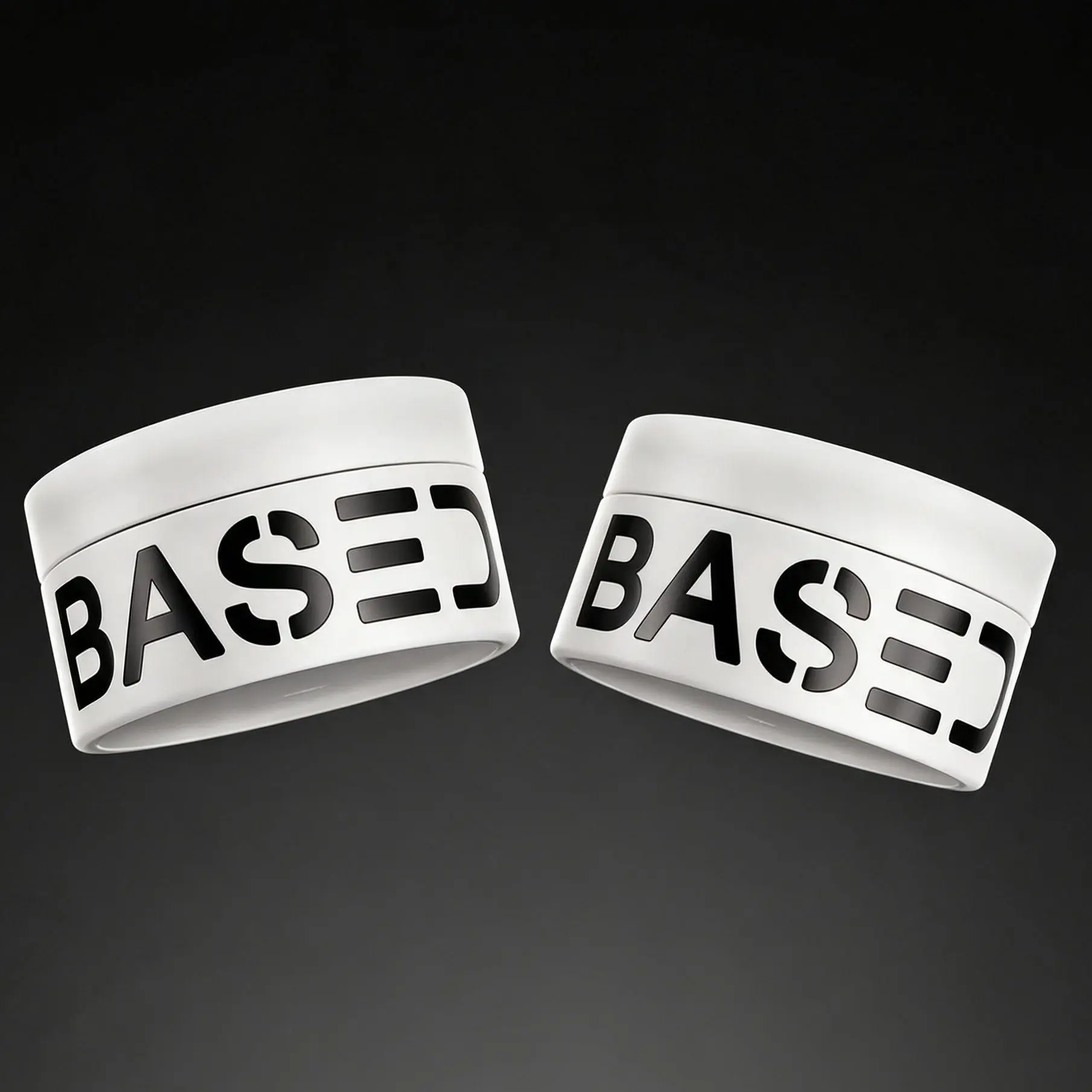 2PCS BASED Hair Clay - Strong Hold Matte Finish 3oz Jar Shea Butter Beeswax Essential Clays