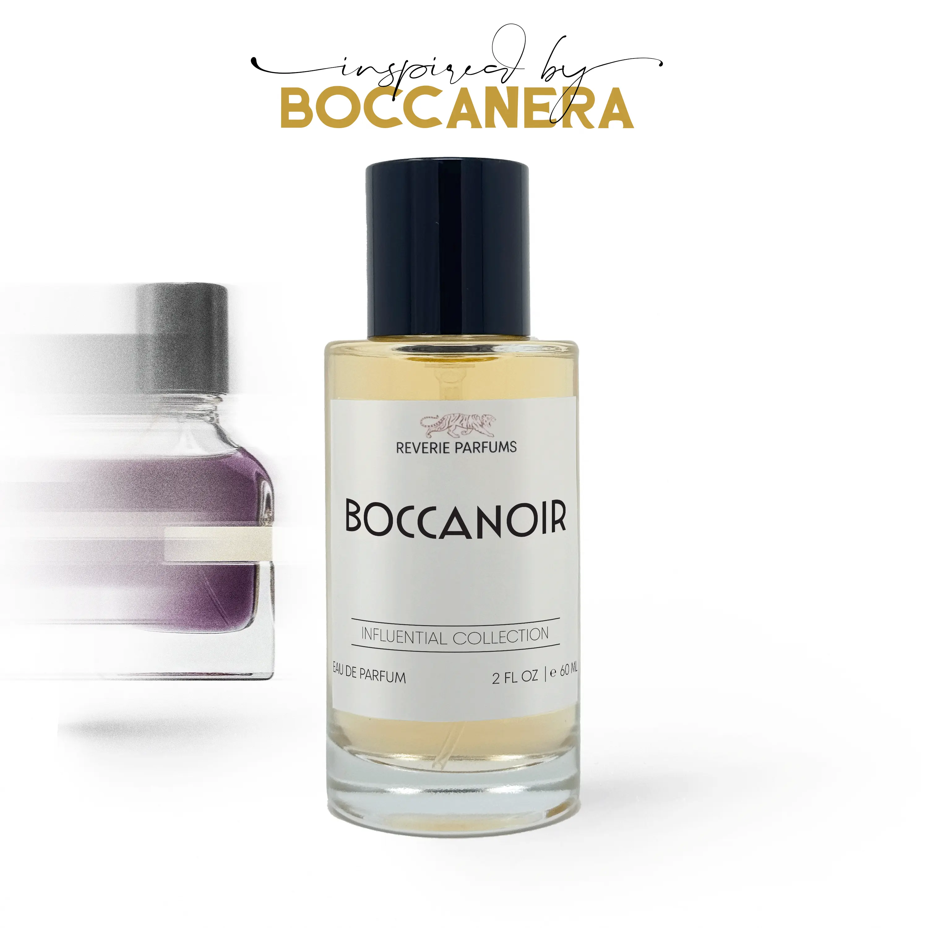 Reverie Parfums Boccanoir Unisex Perfume Inspired by Boccanera Dark Chocolate Chili Pepper Sandalwood Vegan Cruelty Free 1.7 FL OZ