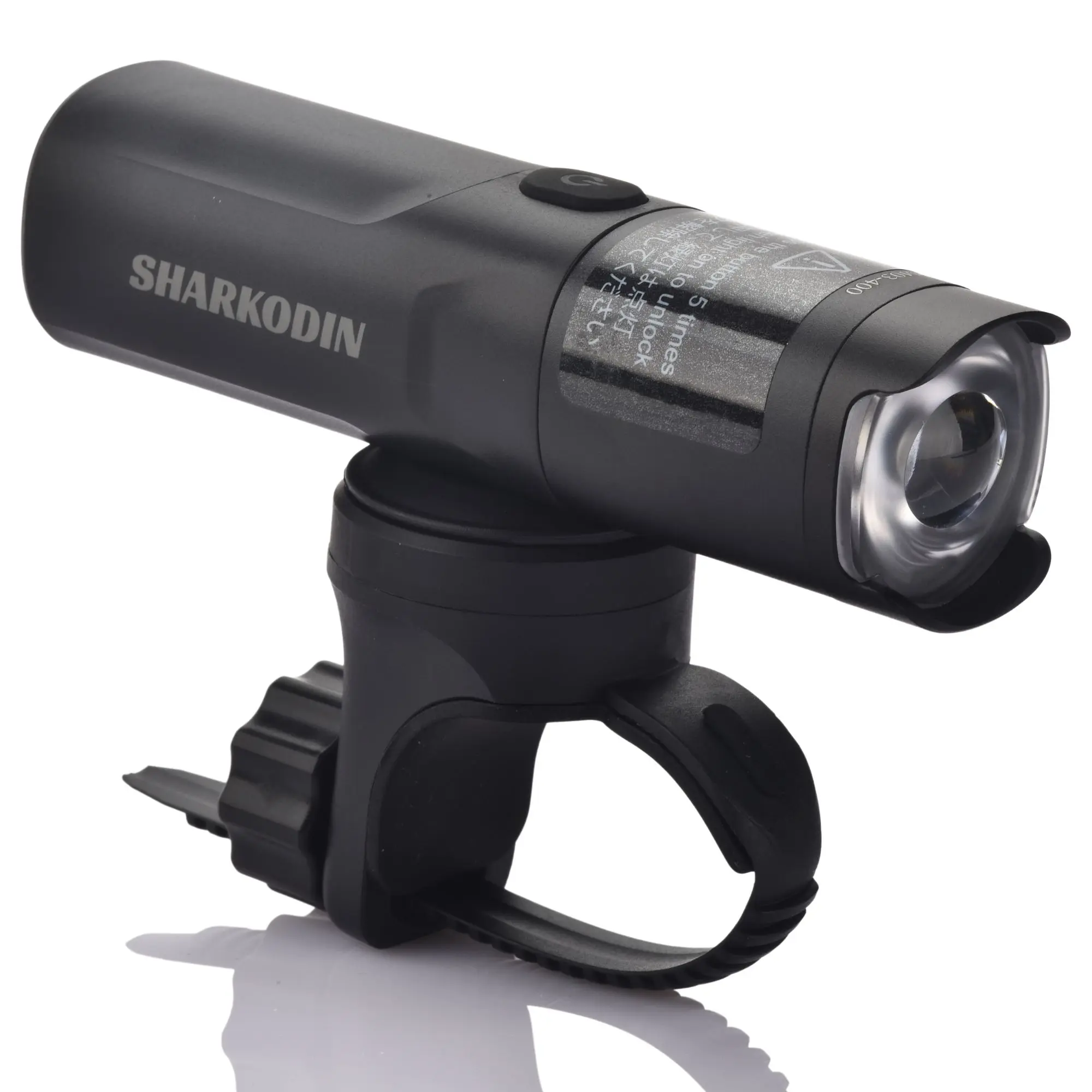 SHARKODIN USB-C Rechargeable Bike Headlight, 400 Lumens High Brightness with Anti-Glare Rotating Lens, IP66 Waterproof Aluminum Alloy Body with Easy Installation for Night Riding, Fast Charging, Large Capacity, Wide Viewing Angle, Usb Port, Race Bikes