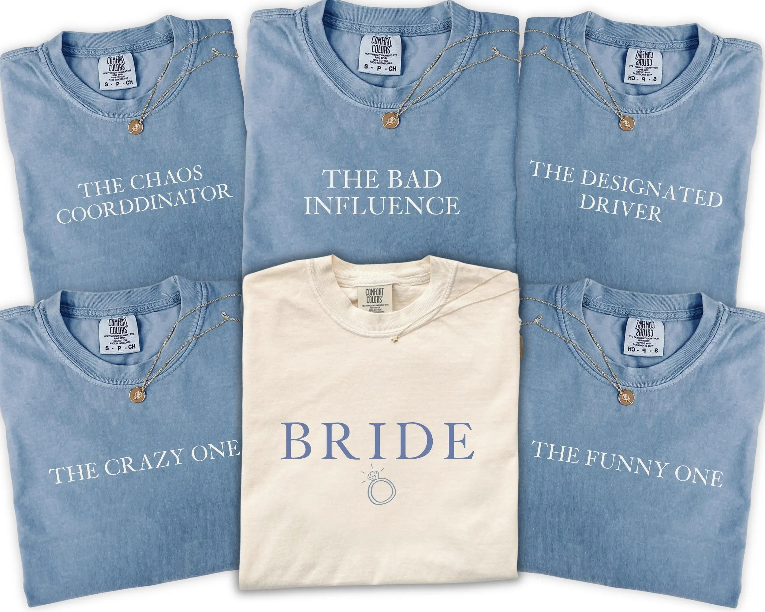 Comfort Colors Funny Bachelorette Party Shirts, Bride Squad Matching Shirts, Personalized Bridal Party Tee, Girls Trip Weekend Outfit Set