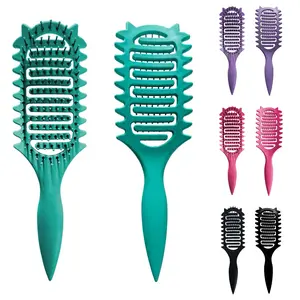 Curl Defining Brush,Curly Hair Brush Defining with Side Gear for Combing, Shaping,Styling Curly Hair,Suitable for All Wet Dry Hair Types for Women and Men&Effortlessly Defined Curls,Reduces Frizz-2PC wavy thermal brush seasoned slick back brush hairbrush
