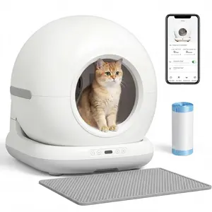 72L Automatic Litter Box – Self Cleaning Litter Box, App Control, Odor & Noise Control, Safety Sensors, Deodorant Gel. UVC Purification. Smart Health Reports. 72L