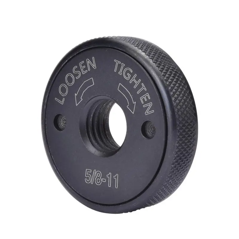 Self-Tightening Lock Nut, 5/8"-11 Thread Flange Nut for Angle Grinders, Quick Release Replacement Accessory outdoorfun