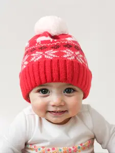 Christmas Knitted Hat for Babies & Toddlers, Soft Winter Beanie for Outdoor Use, Warm Daily Commute Cap for Fall & Winter Seasons