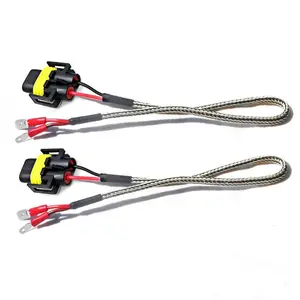 Lasfit LED Bulb H11 To H11B Extension Cable Conversion Wiring Harness Fit for Hyundai Kia
