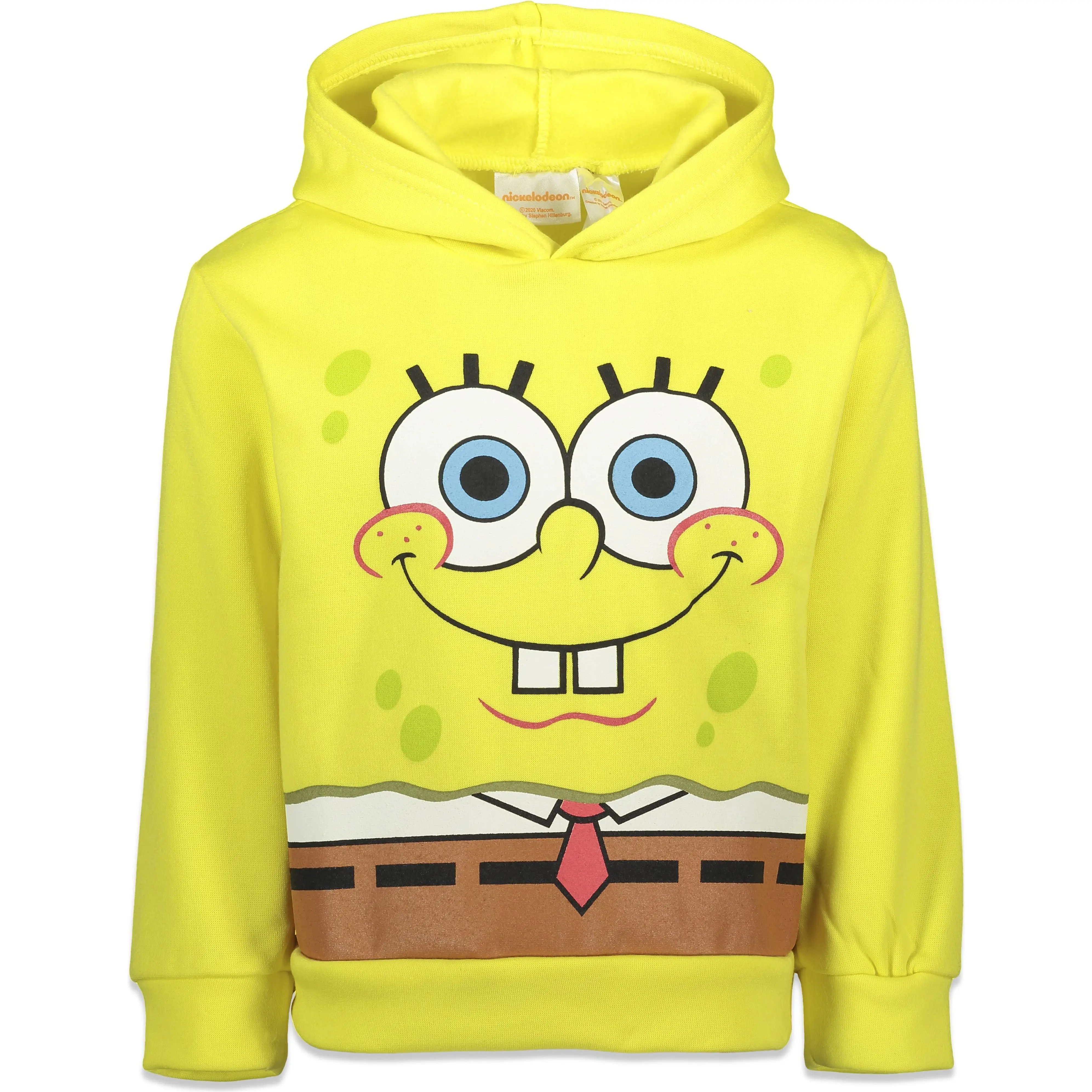 Nickelodeon SpongeBob SquarePants Boys' Fleece Pullover Hoodie Toddler to Big Kid