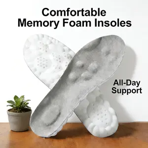 Anti-Fatigue 4D Cloud Soles Inserts, Soft Cushioned Insoles for Foot Pain Relief, Shock Absorption & Non-Slip Comfort for Men & Women