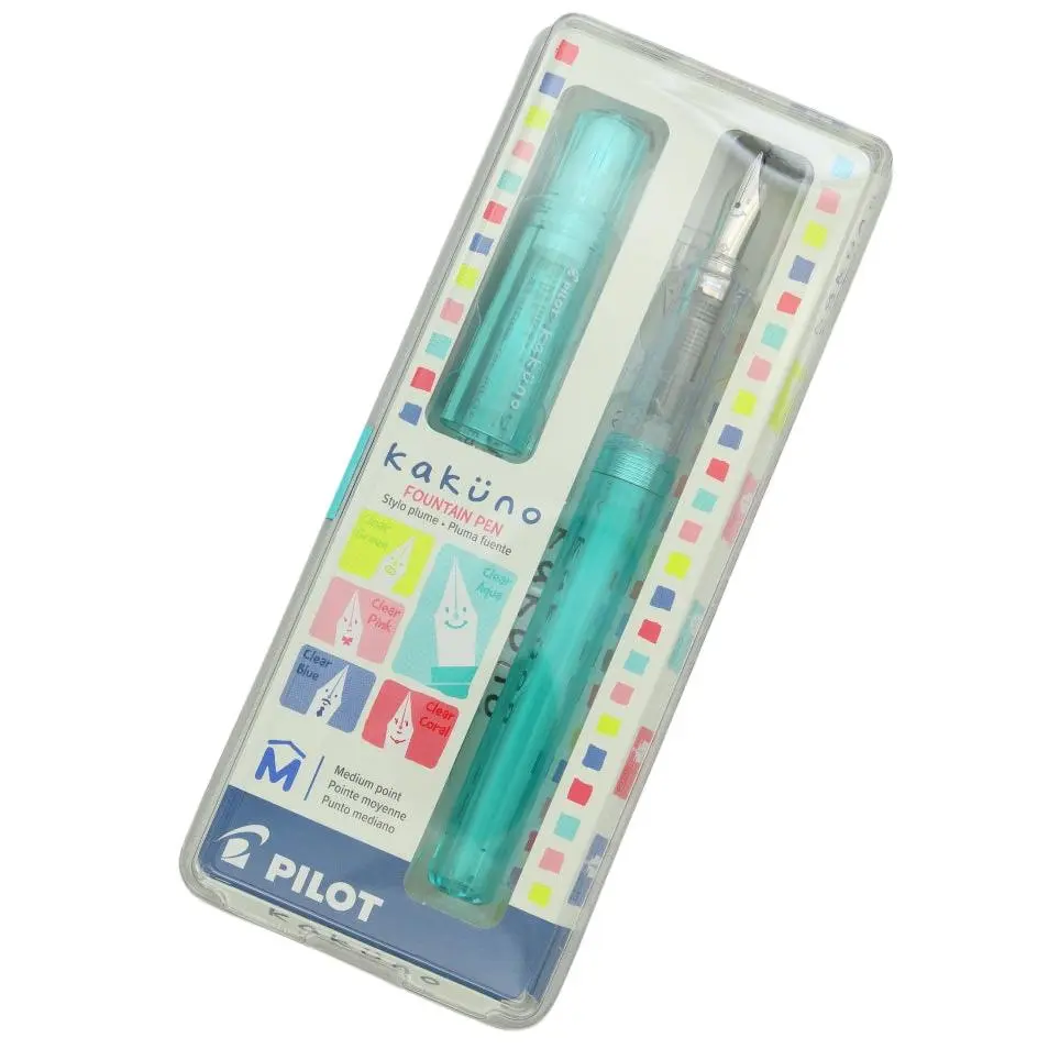 Pilot Kakuno Fountain Pen - Plastic Body, Standard Size Stationery Writing Tool, Ink Writing Pen for Computers & Office Equipment Supplies, Stationery Writing Tools