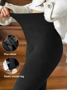 Women's Fleece Lined Underwear Panties, High Waist Comfortable Soft Breathable Briefs for Daily Wear & Active Lifestyle