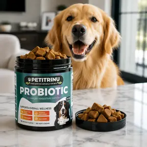 Chicken Flavor Chewable Probiotics for Dogs – 90 Count Dog Nutrition Supplement, Supports Gut Health, Enhances Digestion and Immunity, High-Quality Ingredients