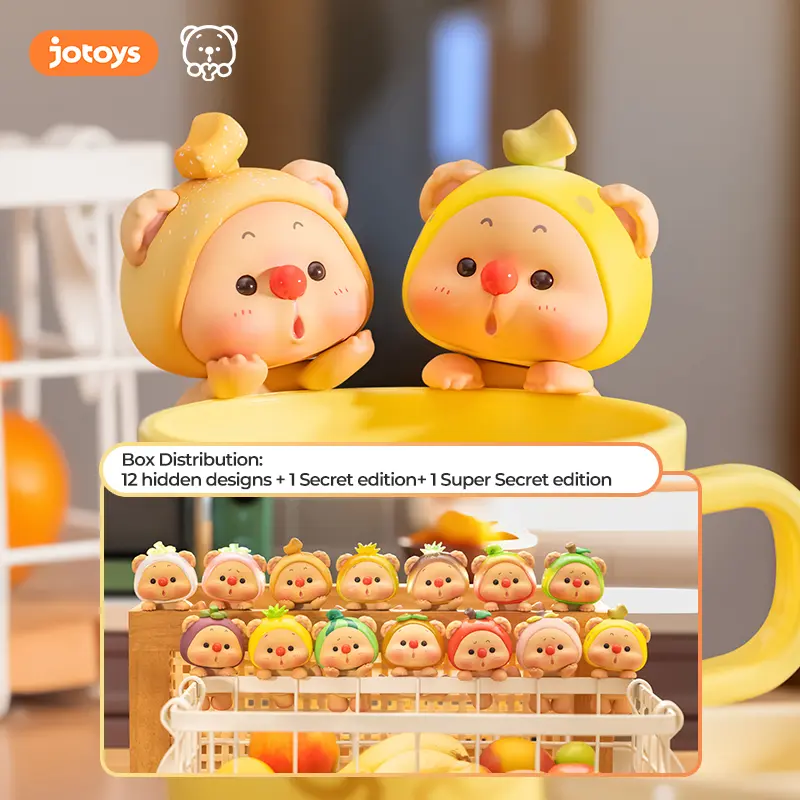 Jotoys OYO Fruit Party Series Blind Box - 12 Regular Editions, Secret Edition, Cute Collectible Figurines, Whimsical Gifts, Phone/Laptop/Gaming Console Decor