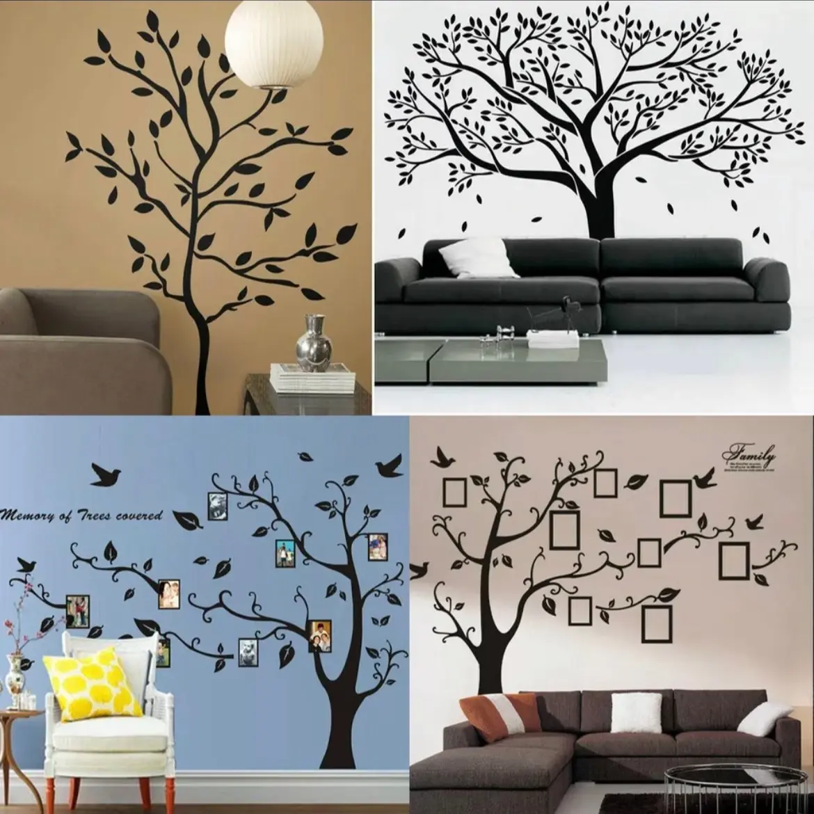 Tree Art Removable Wall Sticker Mural Decal Home Decor Wall Art Mural Decal
