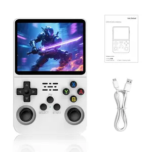 R36S Handheld Retro Game Console with 3.5-inch IPS Screen 1 Count Portable Linux System Gaming Console Supports 20,000+ Games Rechargeable Pocket Game Device Gaming Items Products - Protection,summerwins