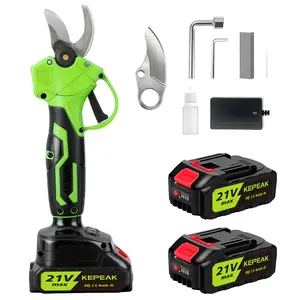 【FathersDayGift】Electric Pruning Shears with 2 Rechargeable Batteries and Charger - Cordless Garden Scissors for Tree Branch Trimming, Fruit Harvest, Yard Work
