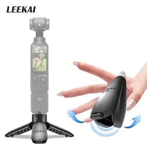 LEEKAI Auto Open Mini Tripod PX01 for DJI Osmo Pocket 3 camera & Xtra Muse Automatic Pop-Up Vlog Stand & Selfie Stick Mount for Action & 360 Cameras Accessories with 1/4" Screw