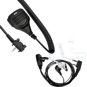 RTD Plastic Sound & Audio Speaker Mic, Compatible with Vertex Radios VX-210 VX-231 VX-260 VX-261 VX-264 VX-351 VX-354 VX-424 VX-450 VX-451 VX-454 EVX-261 EVX-531 EVX-534 EVX-539 Walkie Talkies