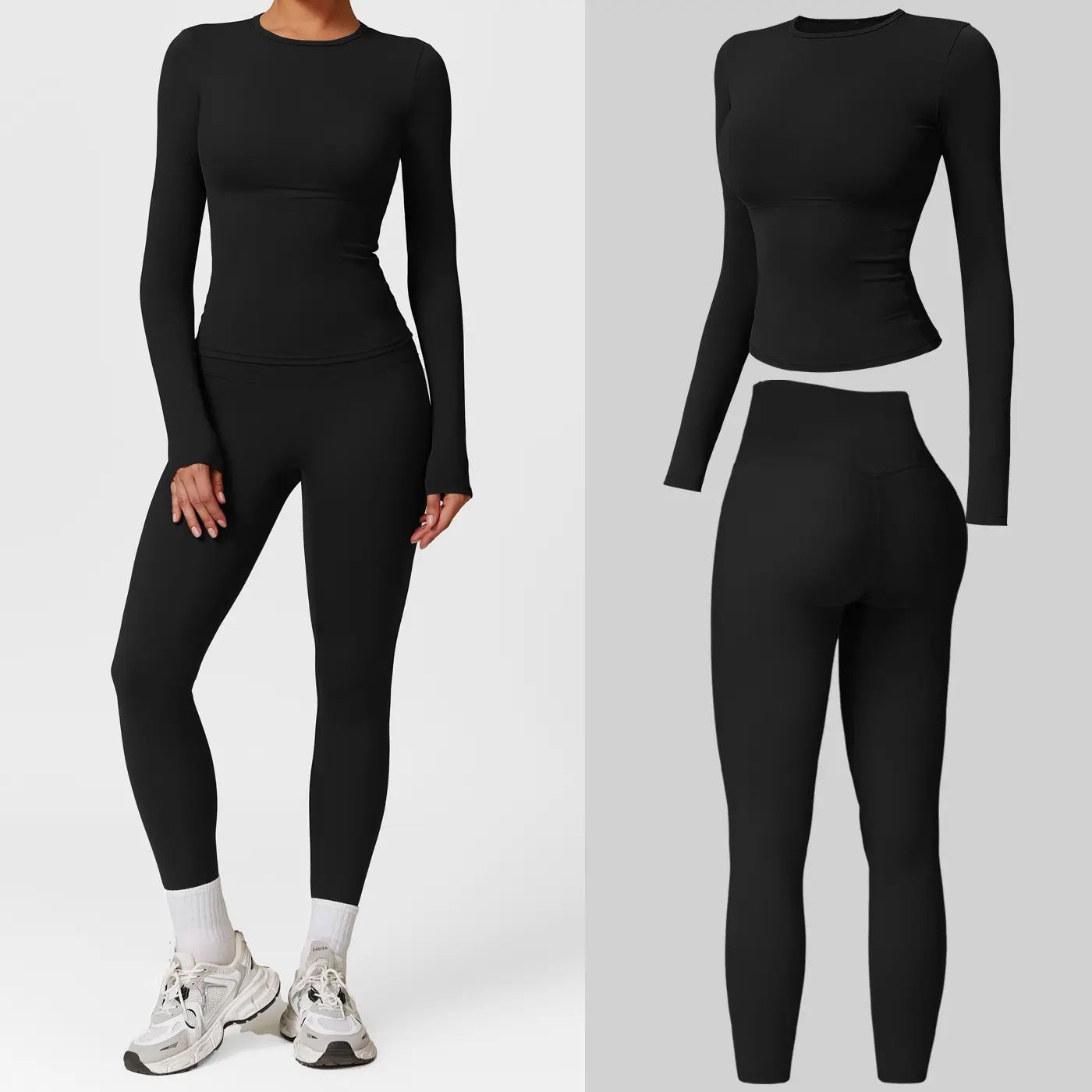 Long Sleeve Set - Premium Black