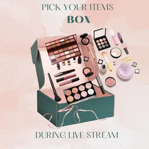 Makeup bundle choose your items during the live you can add eyeshadow , lipstick , brushes, accessories and more 1 point =1 dollar