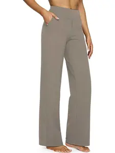 Women's Loose High-Waist Business Casual Yoga Pants, Wide Leg Design with Pockets, Comfortable, Soft & Stylish Activewear