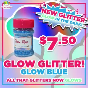 Glow Blue - The Glitter Guy - Glow in the Dark Glow Blue - The Glitter Guy - Glow in the Dark