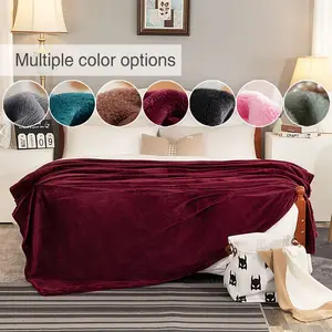 Luxurious Soft Velvet Blanket, Thick Warm Throw for Bedding & Sofa Covers, Multi-Purpose Home Decor, Available in Multiple Colors