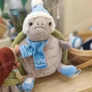 Turtle Plush Toy Soft Stuffed Animal Cute Simulation Turtle Doll Birthday Present Comfort Hugging Pillow Home Decor Toys Gifts
