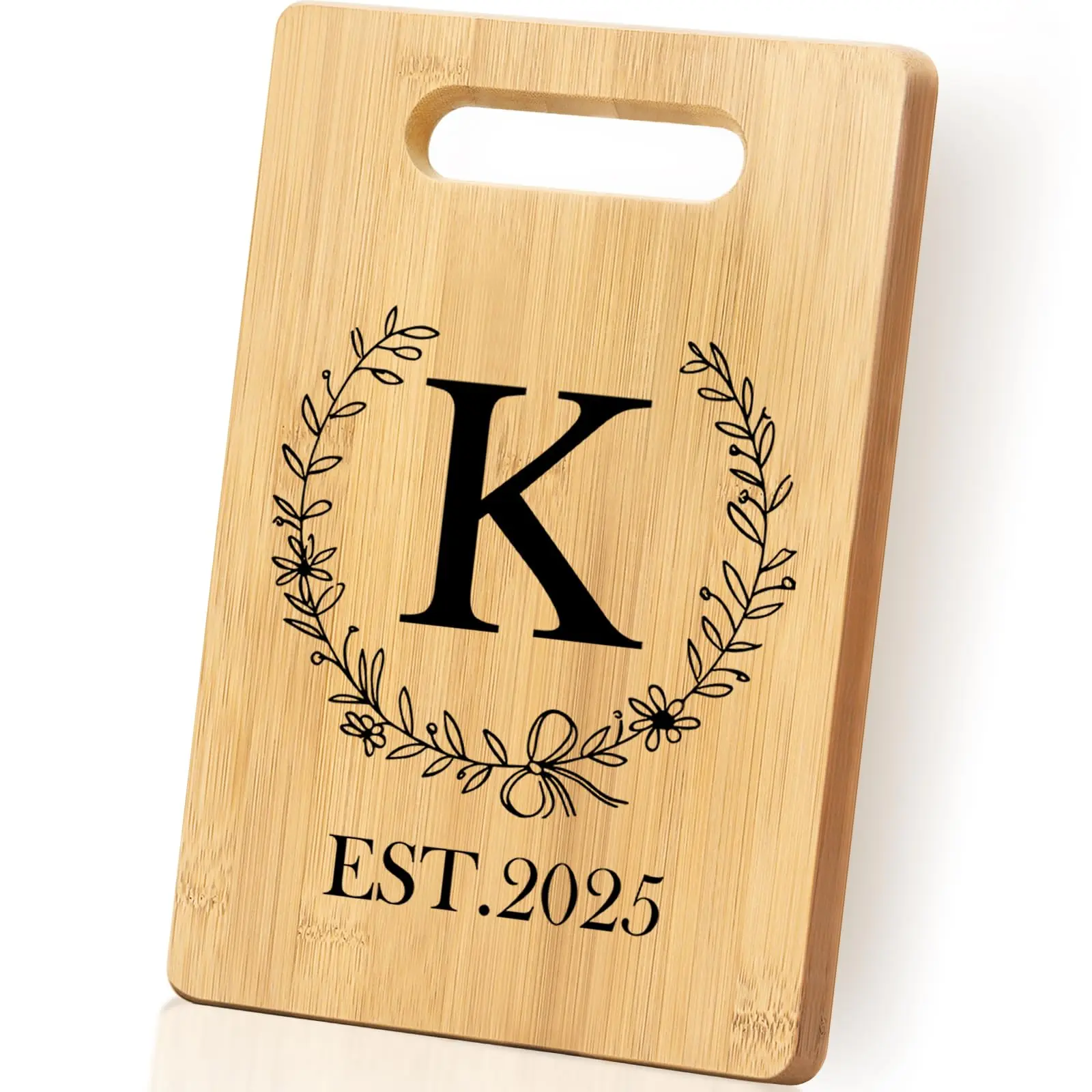 Personalized Board  Monogrammed Wedding Gift For Couple Newlywed 2025 Initial Birthday Gifts Women Bridal Shower Engagement Anniversary Housewarming(letter-k)