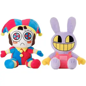 The Digital Circus Plush Toy, Cute Cartoon Rabbit Stuffed Doll, Pomni Jester Collectible Toy for Boys and Girls