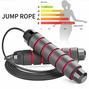 Adjustable Pro Speed Jump Rope-Ball Bearing Swivel, Tangle-Free, Quick-Adjust, Ergonomic Grips | Home Gym Equipment