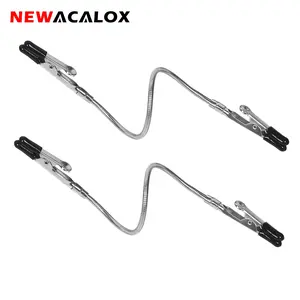 Adjustable Dual-Head Clamp, Welding Accessory, Lightweight Portable Design, Perfect for DIY Projects, Durable Structure, Easy-To-Use Fasteners