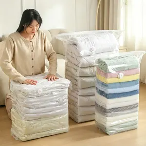 Vacuum Seal Compression Storage Bags, Sealing Storage Bags, No Pump Standing Compress Bag, Clothes Down Jacket Bedding Organizer, Travel Luggage Special Bag, 3 Pieces (m Xl Xxl)