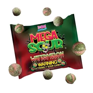 Barnetts Mega Sour Watermelon Candy 104g – Handmade British Hard Sweets – Extreme Sour Candy Challenge – Retro Party Bag & Gift Hamper Treats