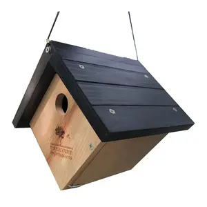 Backyard Expressions Cedar Wood Triangle Birdhouse Backyard Expressions Cedar Wood Triangle Birdhouse
