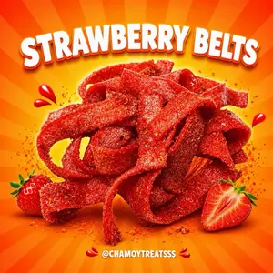 Strawberry Belts Enchilados - chamoy treats dulces enchilados