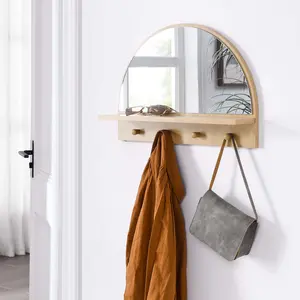 Modway Moonbeam Arched Mirror in Oak