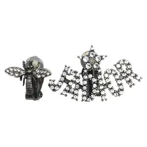 Pre-owned Dior Zinc Alloy Small Leather Goods J'A Bee Earrings
