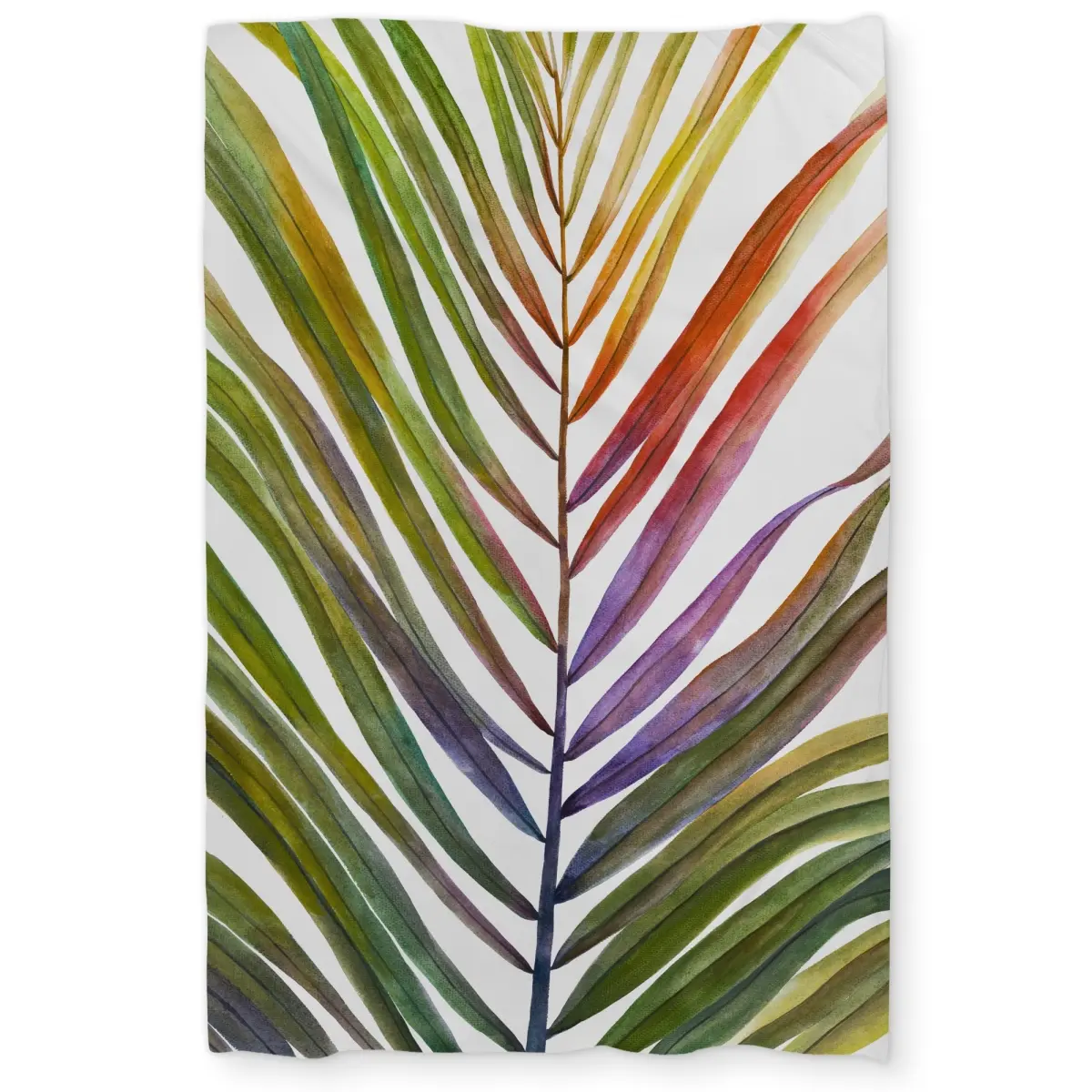 360 Stand Twin Extra Long Watercolor Tropical Palm Leaf Microfiber Duvet Cover Set - Boho Bedding, Soft Machine-Washable Bed Cover, Botanical Greenery Home Bedroom Decor, Boho Duvet Cover, Watercolor Tropical Palm Leave