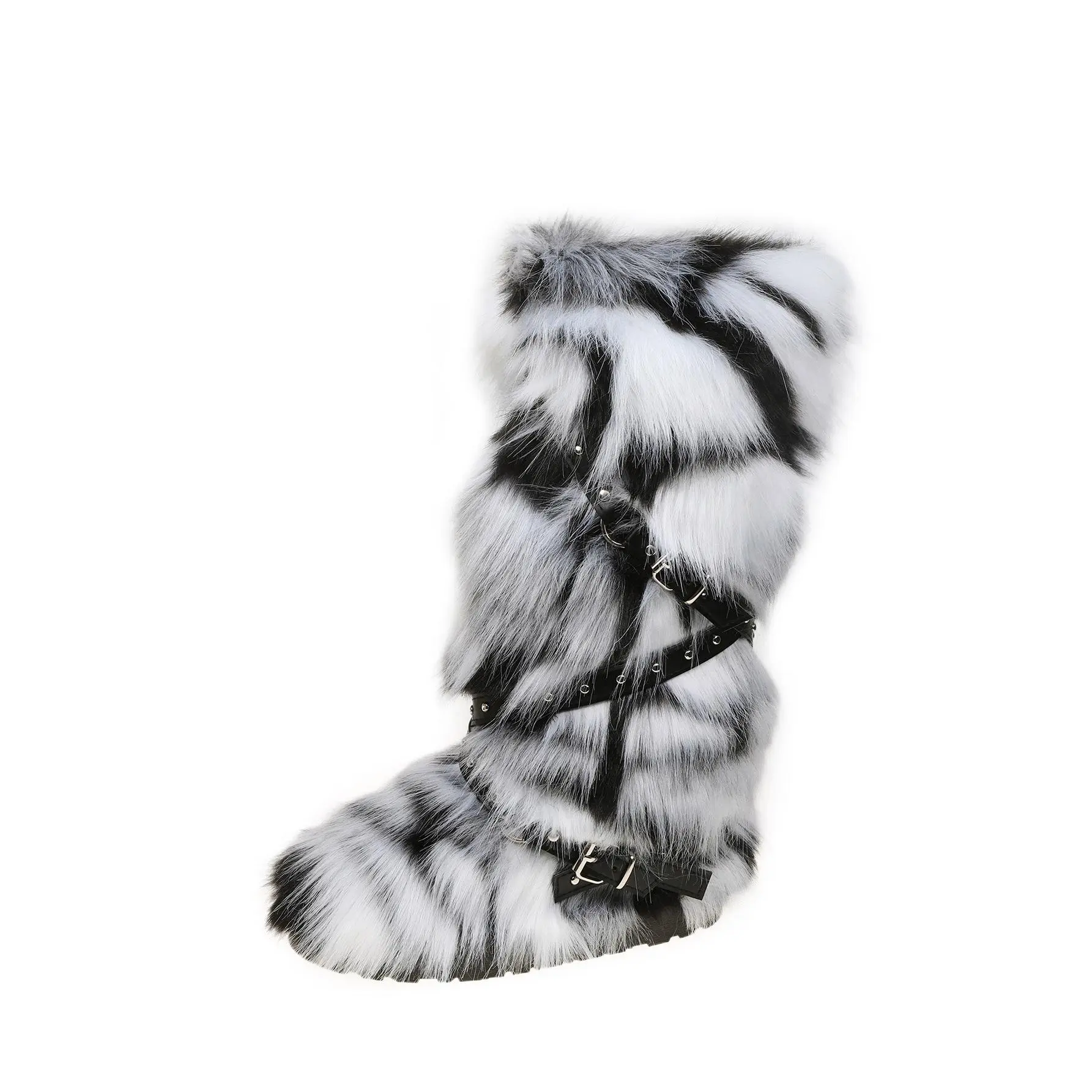 black, white, and gray