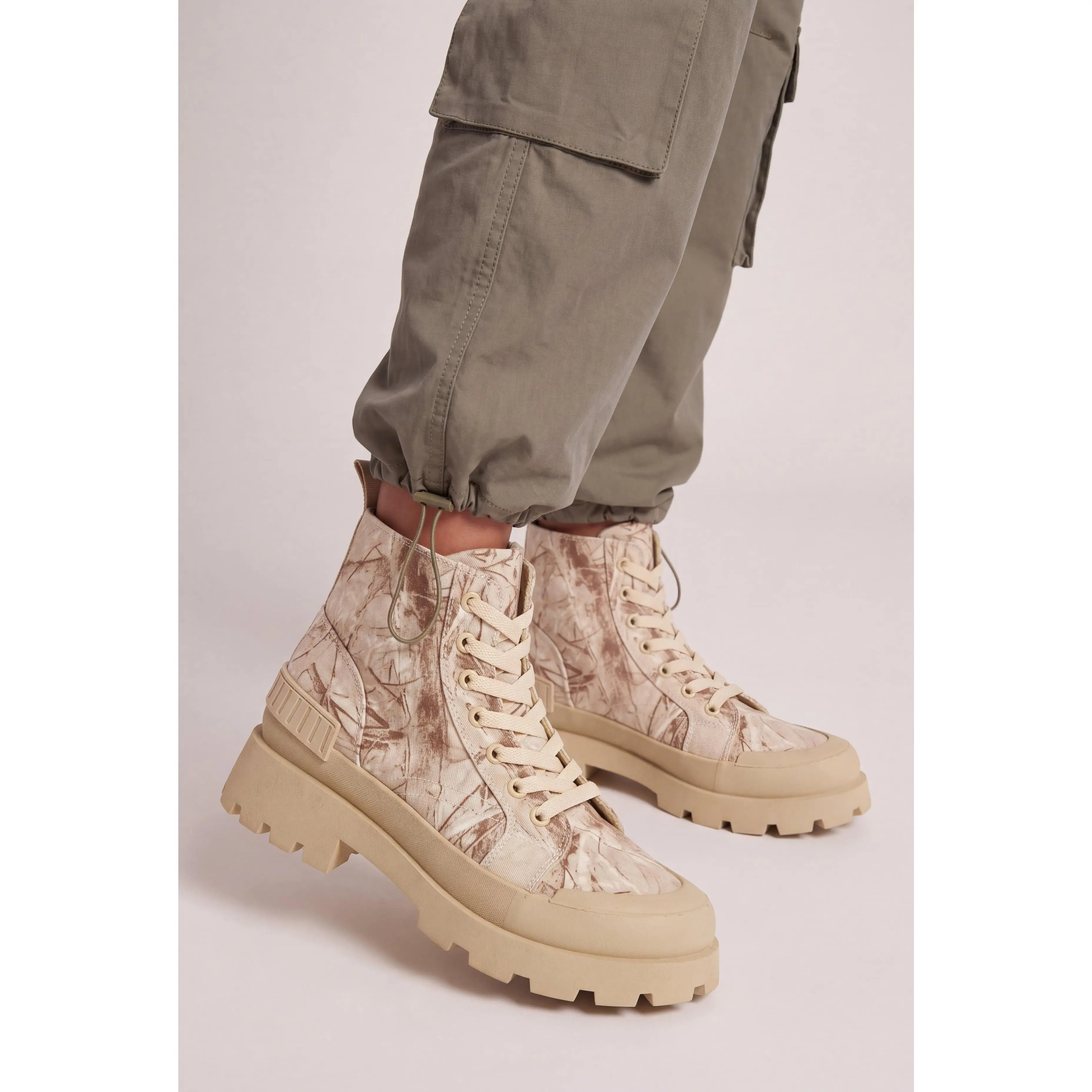 Canvas Lug Sole Combat Boots Canvas Lug Sole Combat Boots