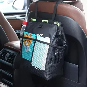 1pc Leakproof Car Trash Bag with Large Capacity - Foldable Organizer for Outdoor, Camping, and Traveling