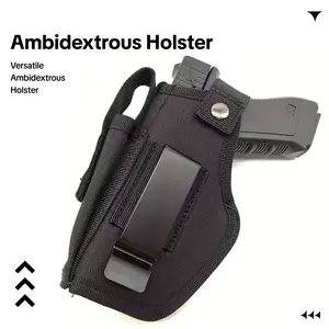 Ambidextrous Gun Holster Set for Men & Women IWB/OWB 9mm Holsters with Magazine Pouch Fits G-19/17/23/26/27/42/43x & Similar 9mm Handguns Universal Concealed Carry snap closure pistol