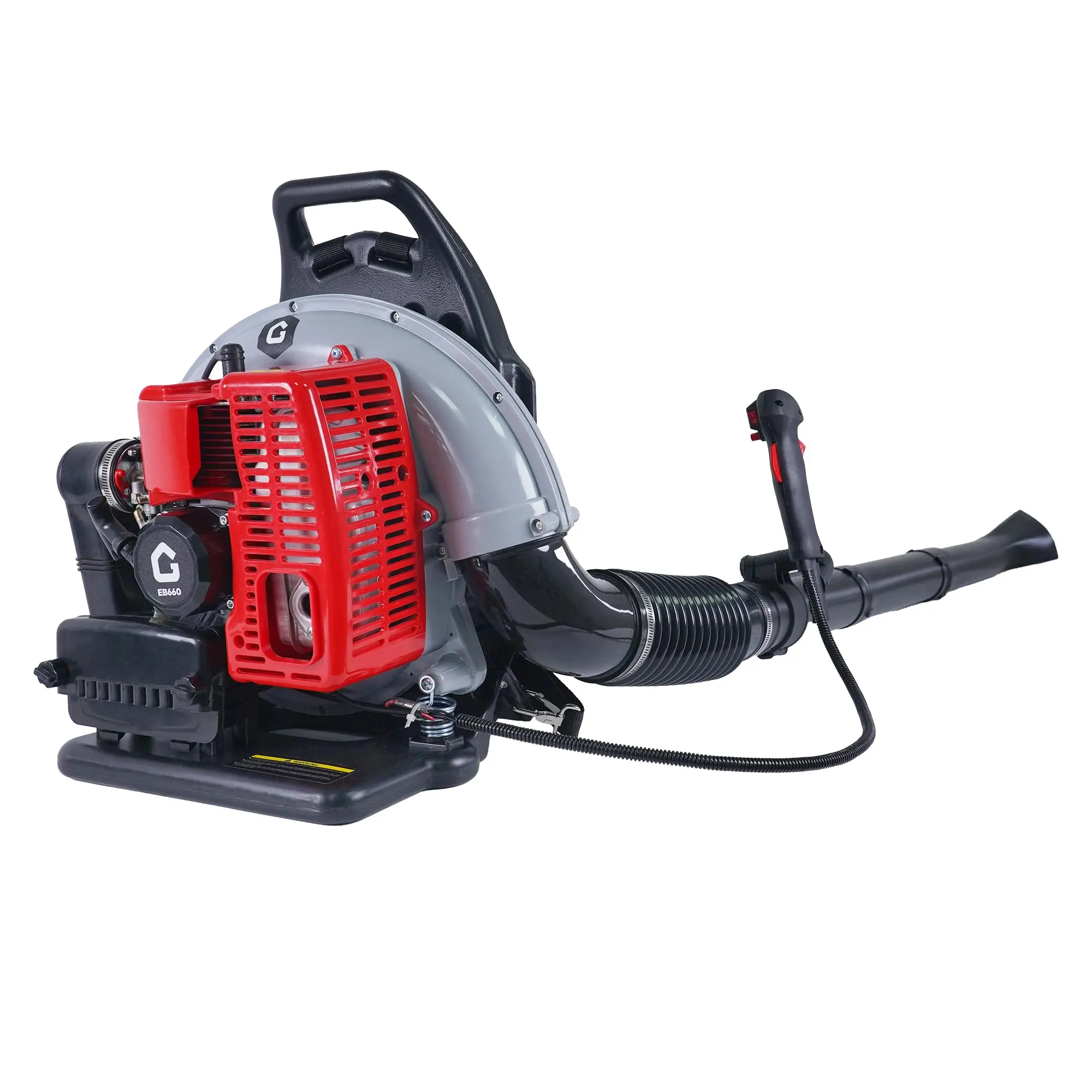 66CC Backpack Blower - 4HP 2-Cycle Gas Leaf Blower, 880 CFM & 320 MPH for Powerful Wet Leaf & Debris Cleanup, Perfect for Snow Removal