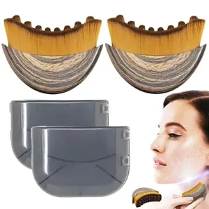 New Lymphatic Contour Facial Brush, Dry BrushingFacial Tool for Lymph Drainage Massage, Ergonomic Design for Relaxation and vawline Definition, Facial Care Tools