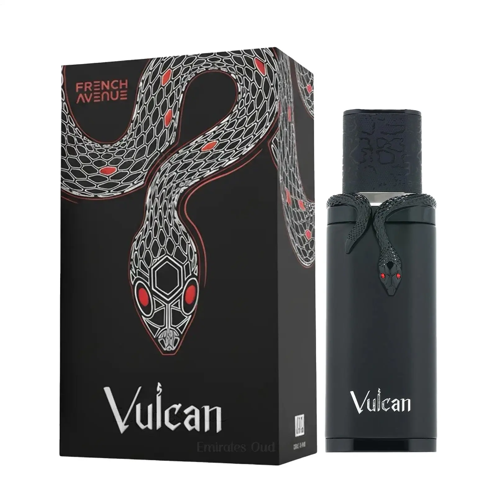French Avenue Vulkan Men's Eau de Parfum Cologne - 3.4 fl oz High-Extract Single Item, Bold Luxe Masculine Long Lasting Woody Wood Scent Fragrance (Black Friday Special), Long Lasting Fragrance, Woody Fragrance