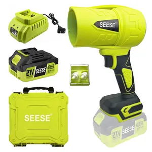 SEESE Cordless Leaf Blower, High-Power Turbo Fan, Brushless Pure Copper Motor Jet Fan With Battery, Handheld Powerful Dryer for Car, Car Drying After Wash, Snow Removal